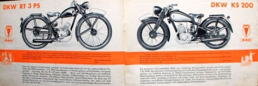 Preview: DKW Auto-Union Motorrad Modellprogramm 1937 Motorradprospekt (5731)